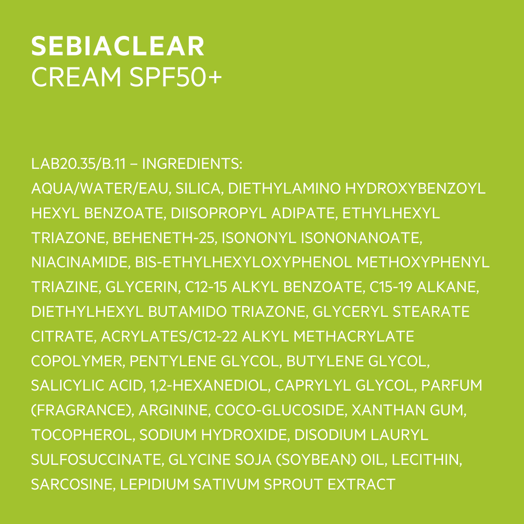 SVR Sebiaclear Cream SPF50+