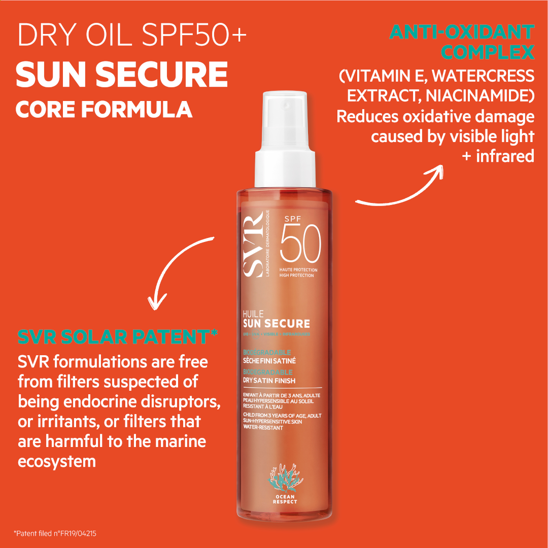 SVR Sun Secure Oil SPF50+