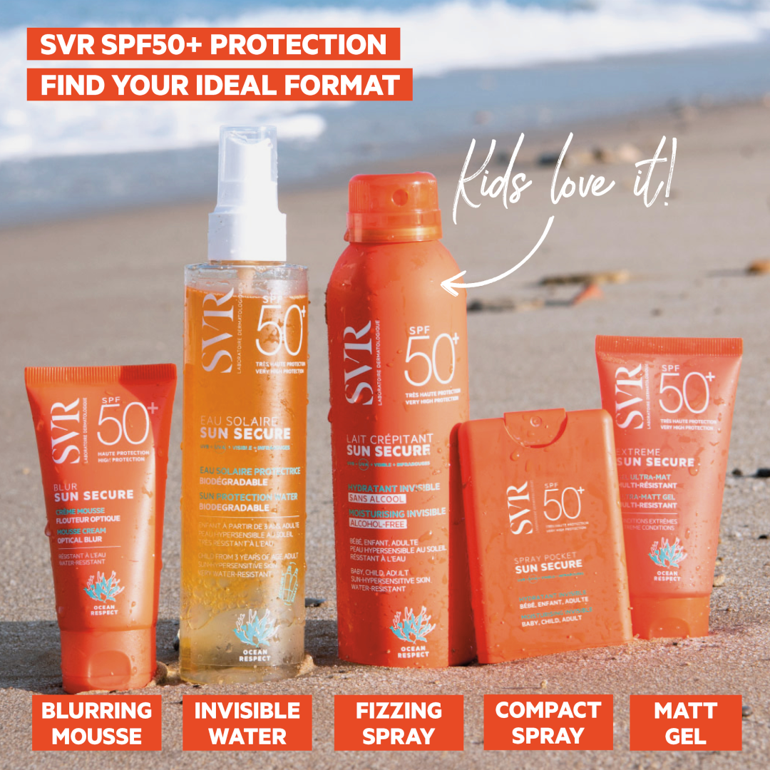 SVR Sun Secure Face & Body Fizzy Milk SPF50+