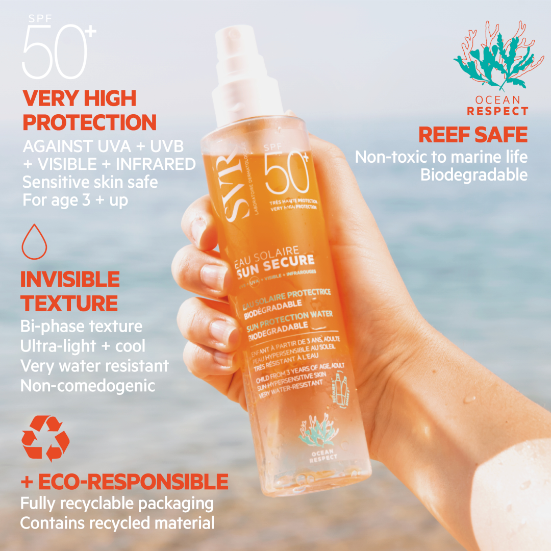 SVR Sun Secure Face & Body Water Spray SPF50+