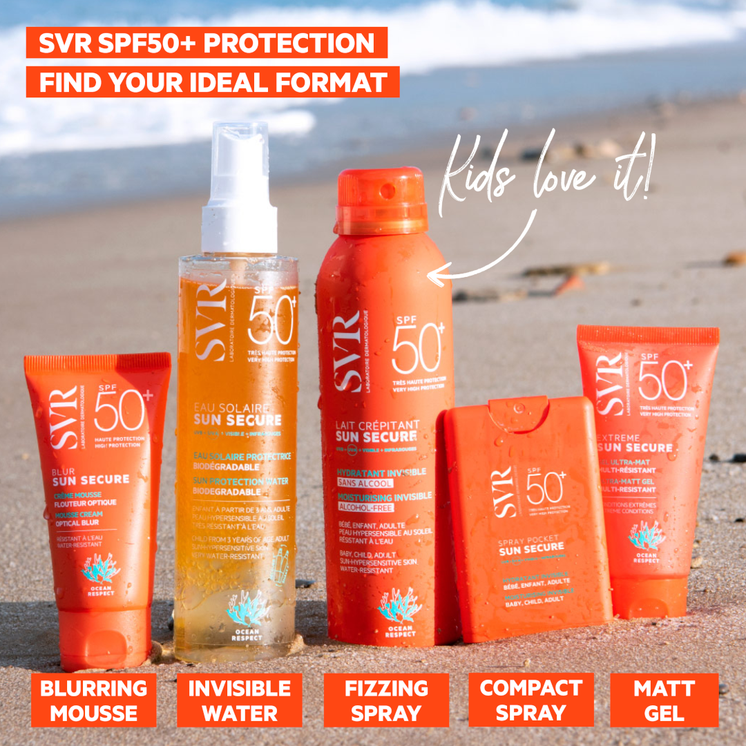 SVR Sun Secure Face & Body Water Spray SPF50+