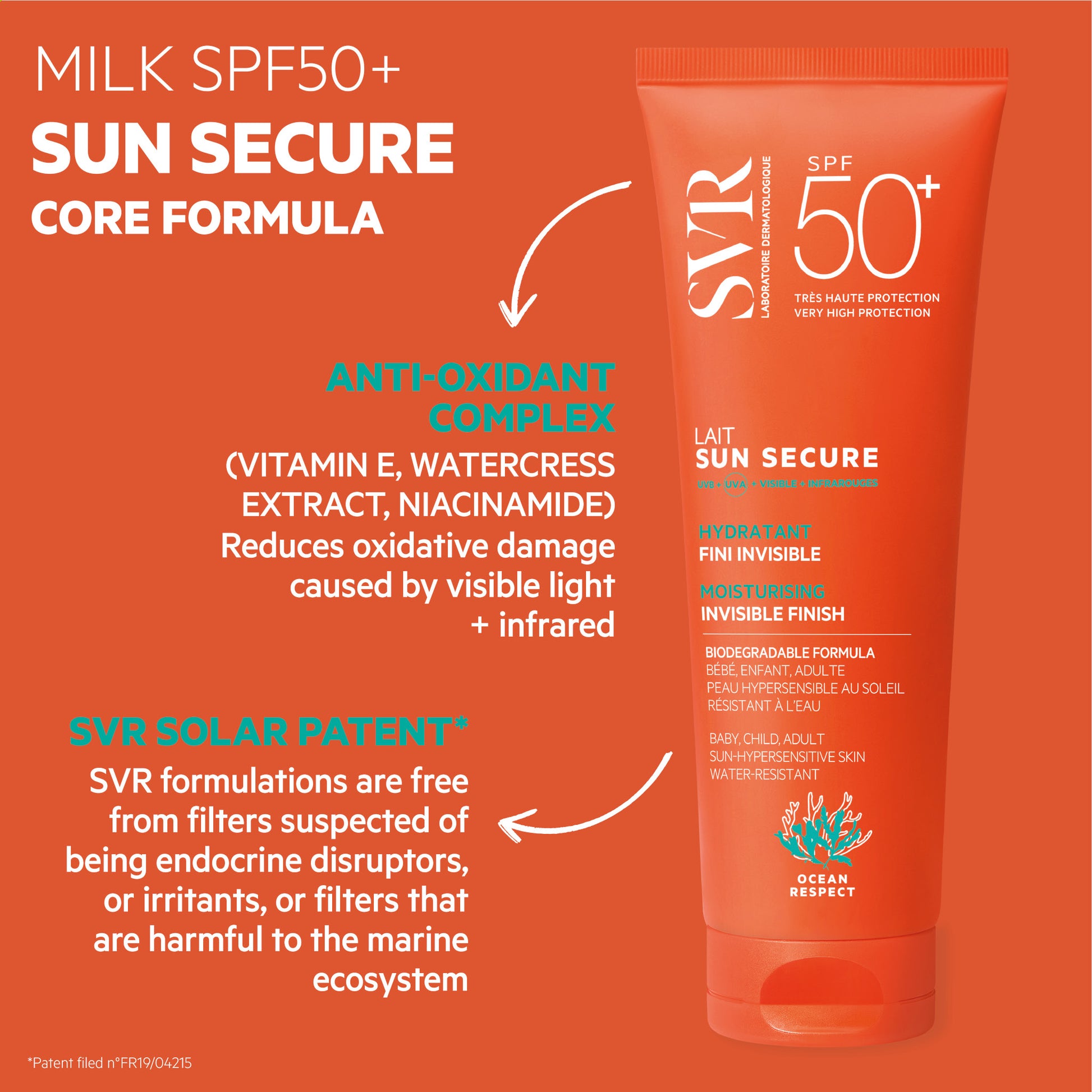SVR Sun Secure Face & Body Milk SPF50+