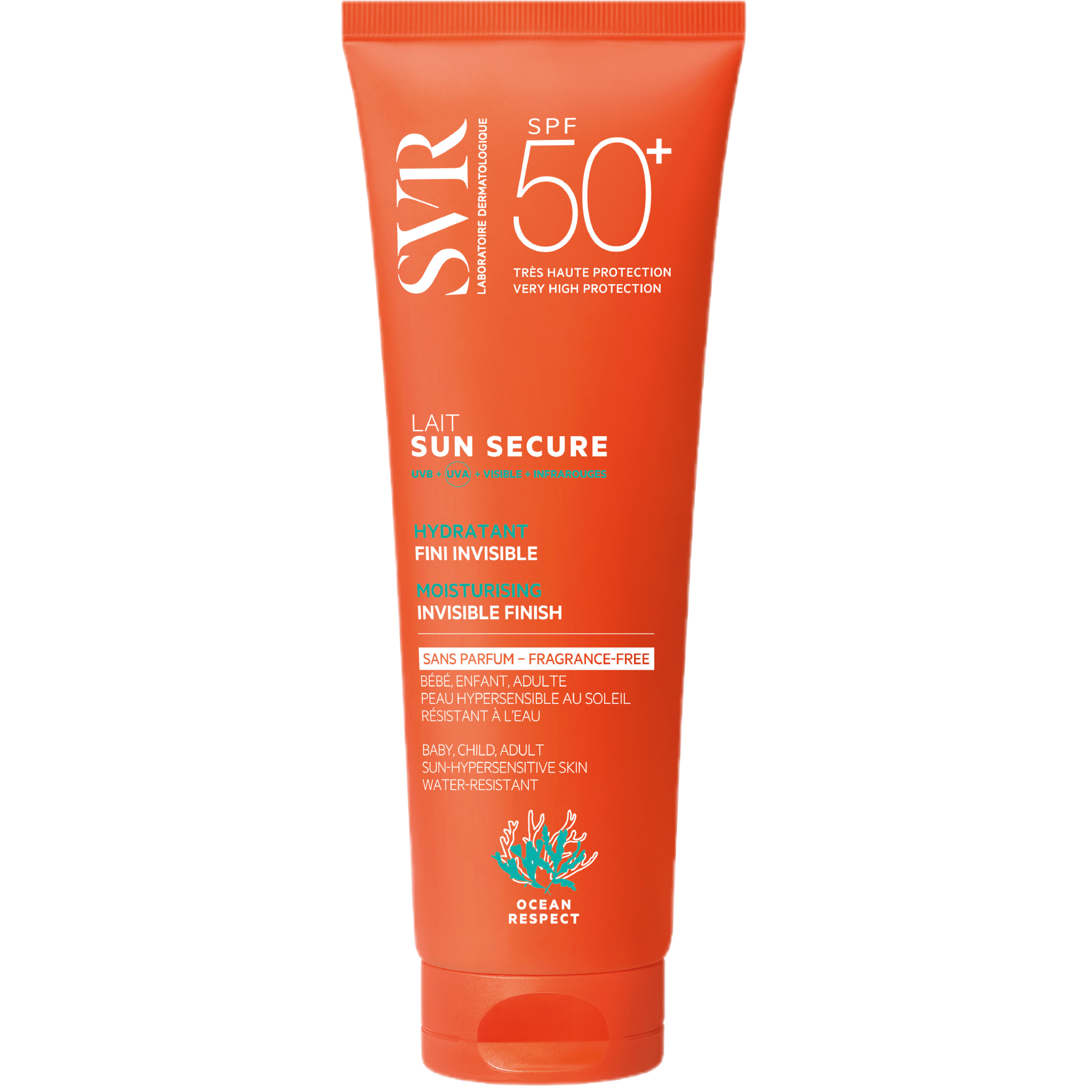 SVR Sun Secure Face & Body Milk SPF50+ Unscented - 250ml