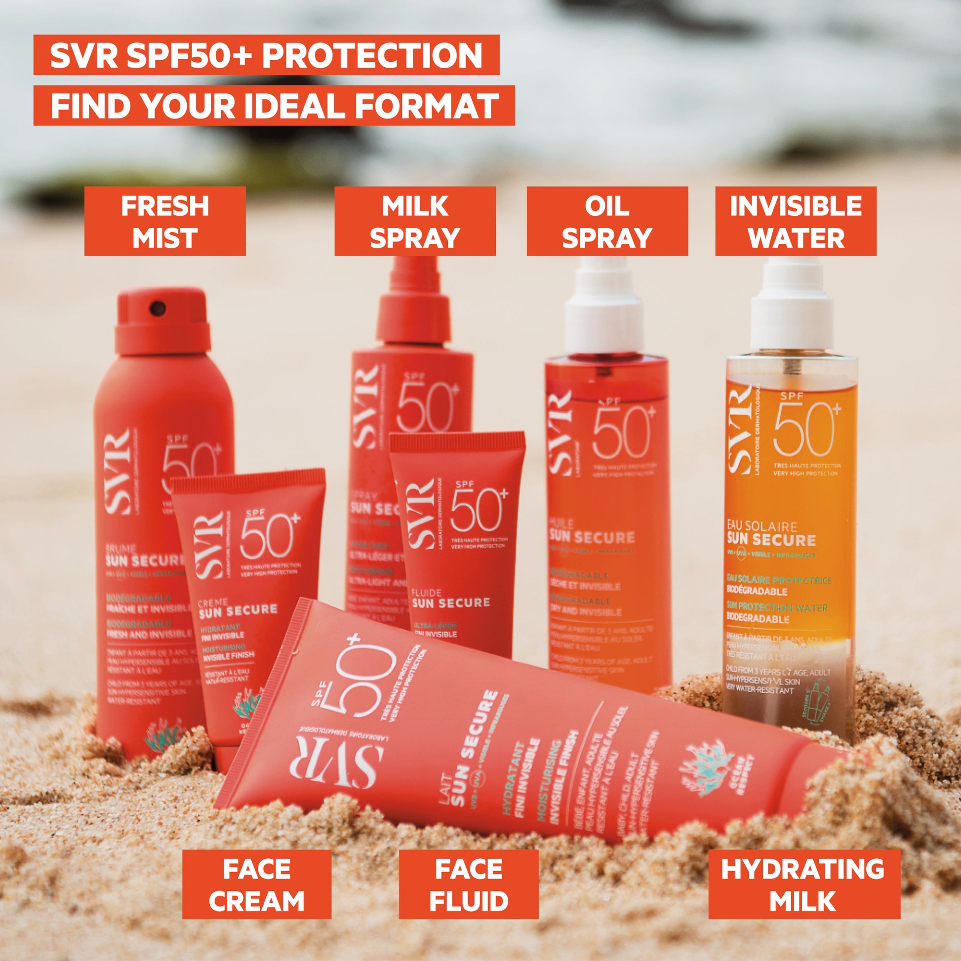 SVR Sun Secure Face & Body Milk SPF50+