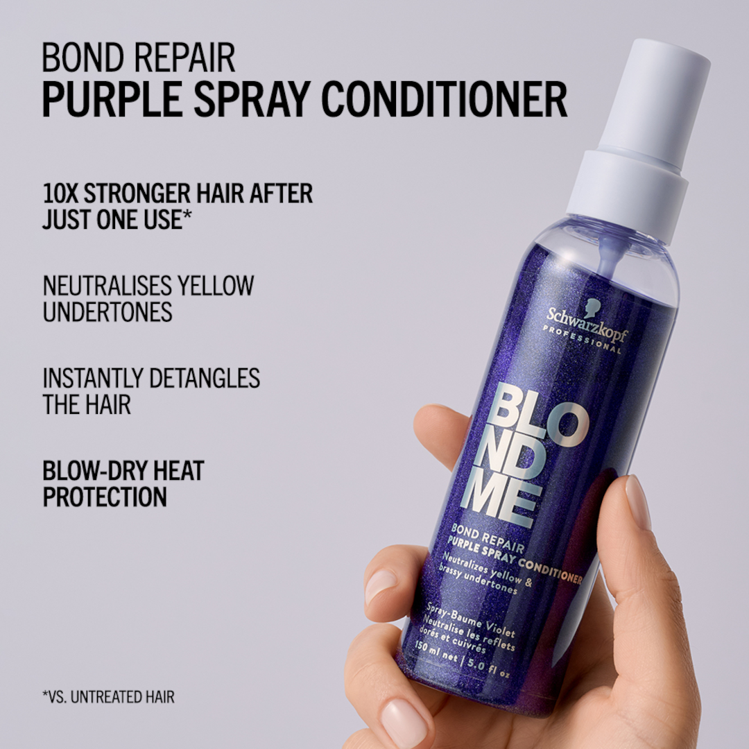 Schwarzkopf Professional BlondMe Bond Repair Purple Spray Conditioner