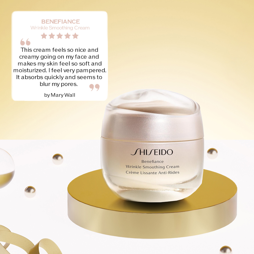 Shiseido Benefiance Wrinkle Smoothing Cream 50ml Gift Set