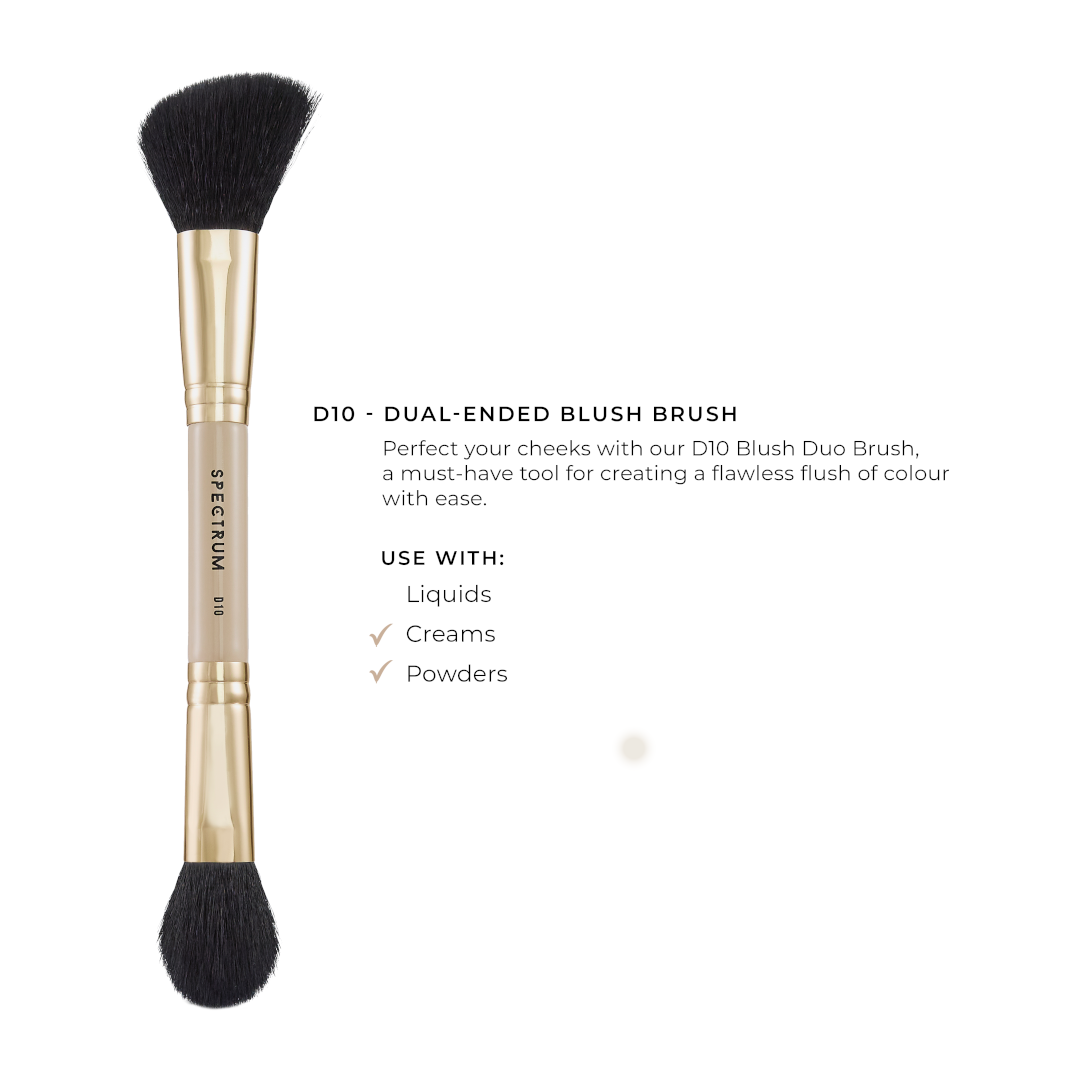 Spectrum D10 "The Blush" Blush Duo Brush