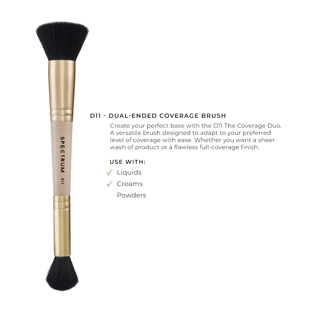 Spectrum D11 "The Coverage" Foundation Duo Brush