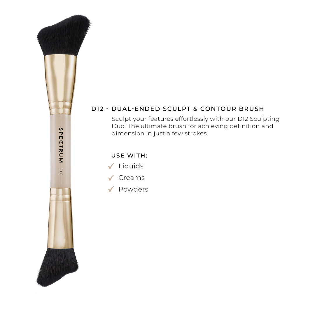 Spectrum D12 "The Sculpt" Sculpting Base Duo Brush
