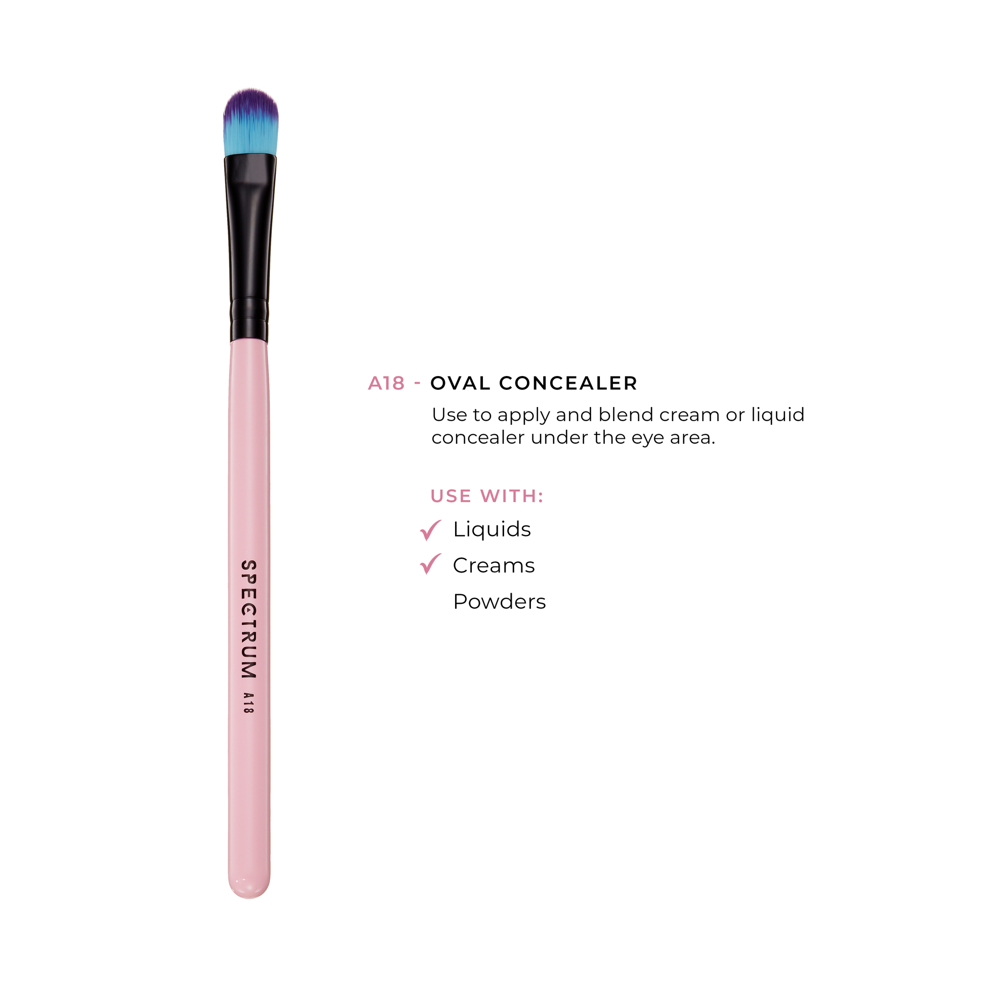 Spectrum A18 Oval Concealer Brush
