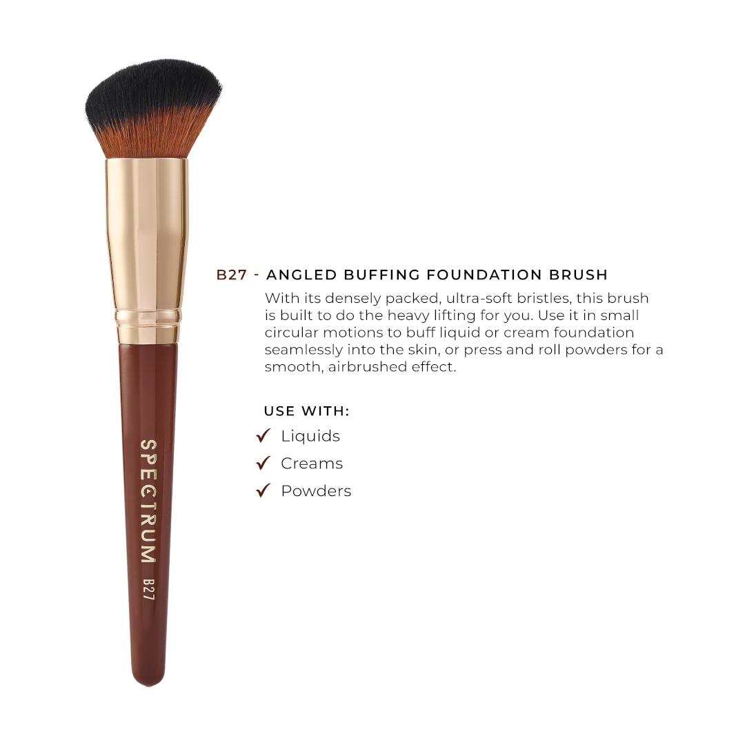Spectrum Pantherine B27 Angled Buffing Foundation Brush