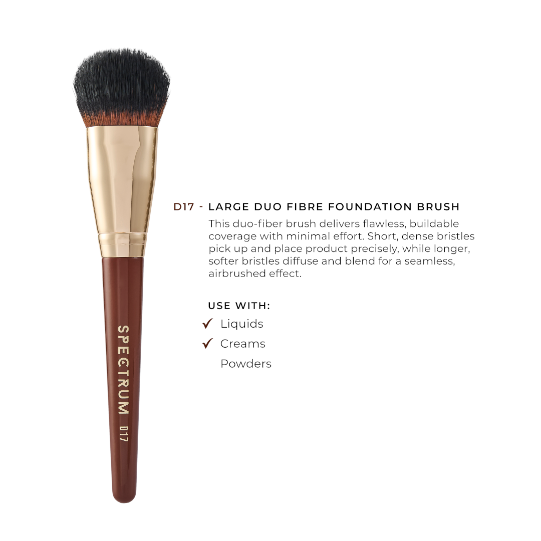 Spectrum Pantherine D17 Large Duo Fibre Foundation Brush