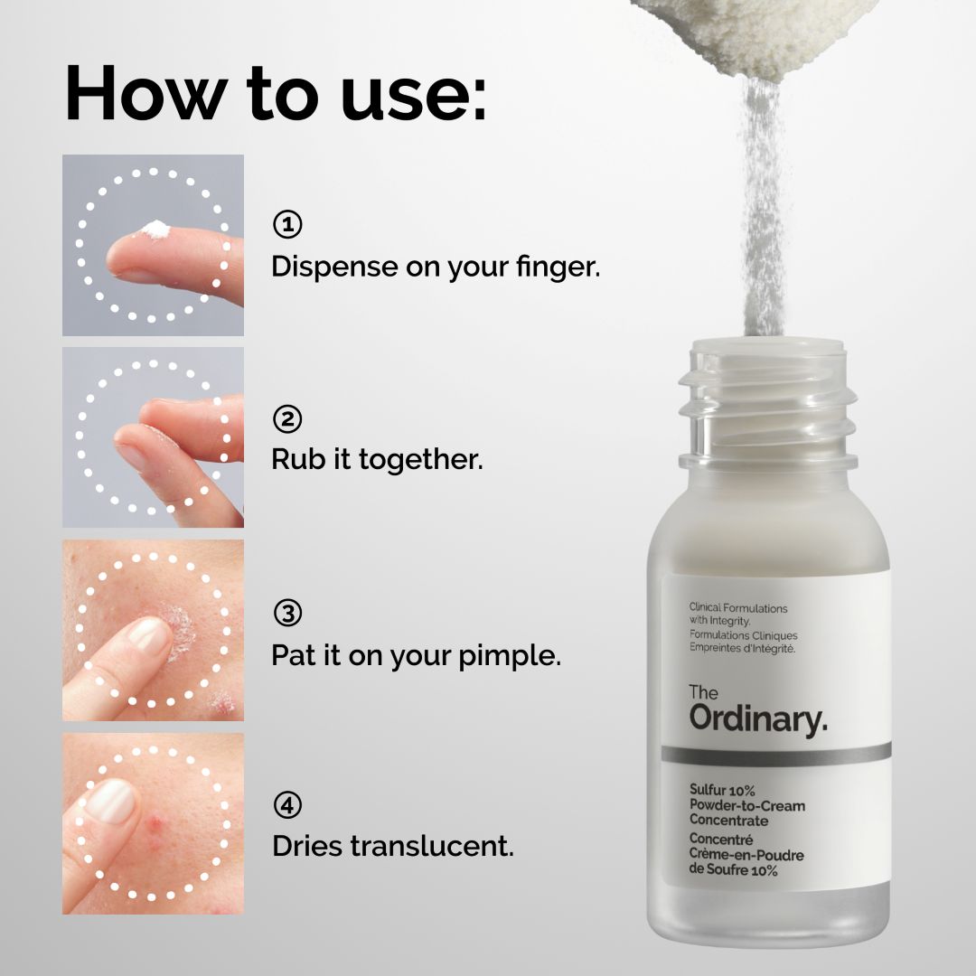 The Ordinary Sulfur 10% Powder-to-Cream Concentrate