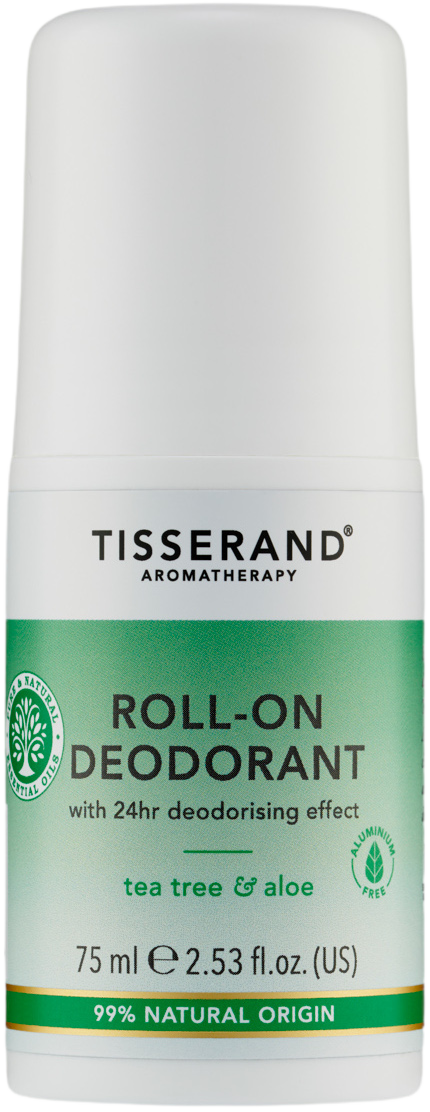 Tisserand Tea Tree & Aloe 24hr Protection Roll-On Deodorant - 75ml