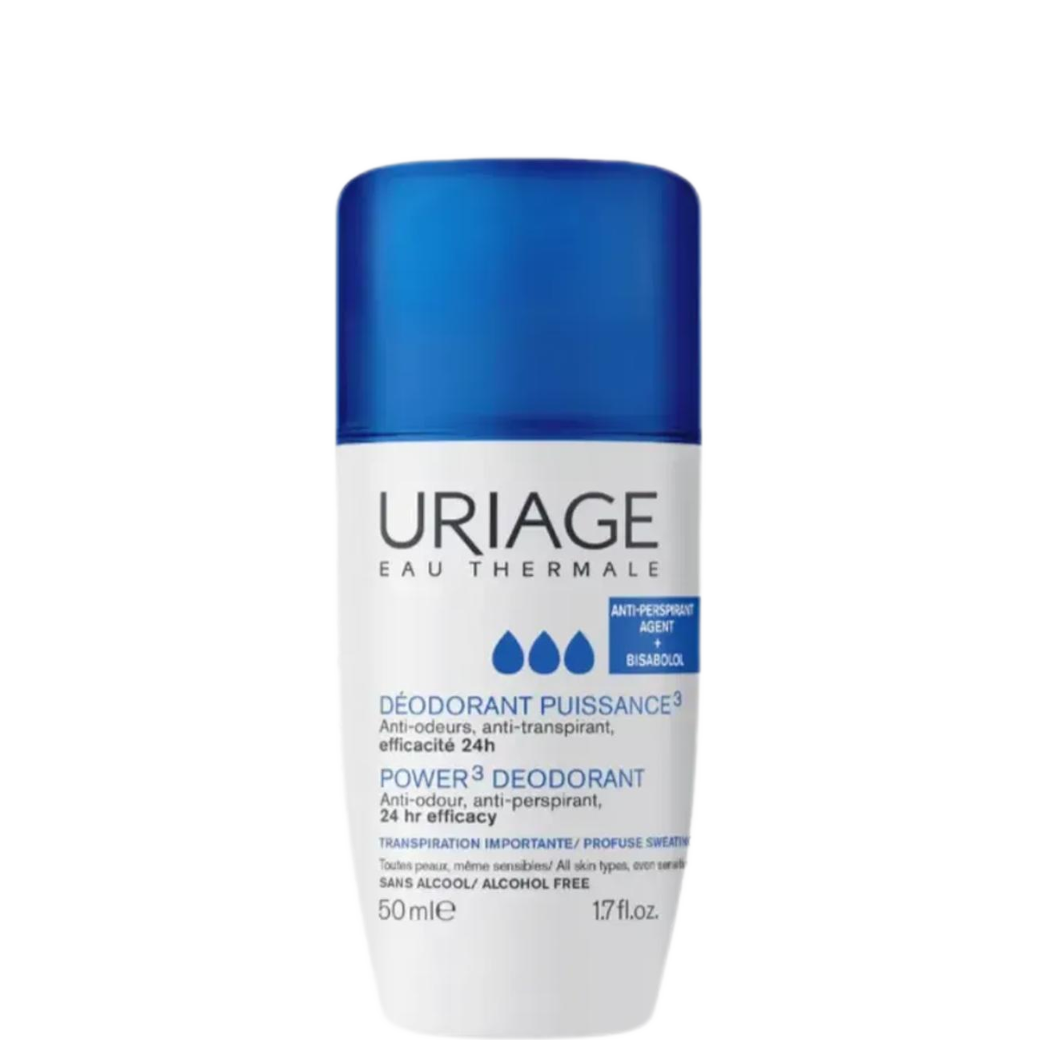 Uriage Eau Thermale Power 3 Anti-Perspirant Roll-On Deodorant - 50ml