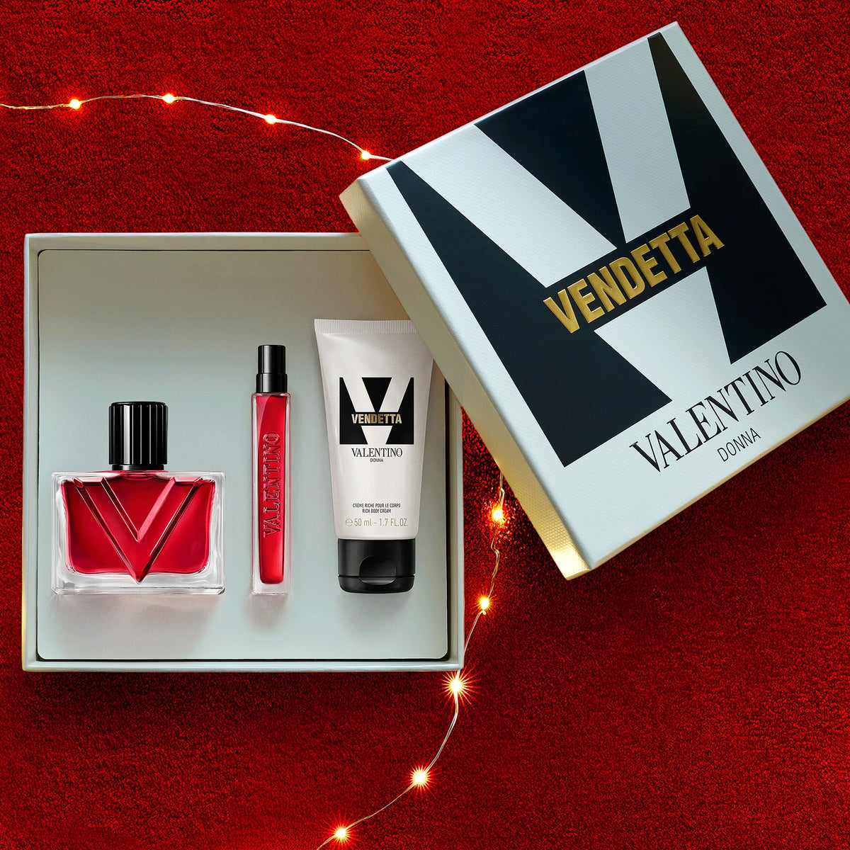 Valentino Vendetta Donna Eau de Parfum 50ml Gift Set