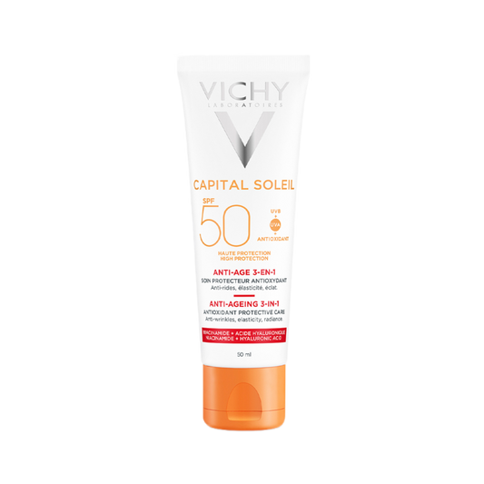 Vichy Capital Soleil Anti-Ageing 3-In-1 Daily Antioxidant Care SPF50