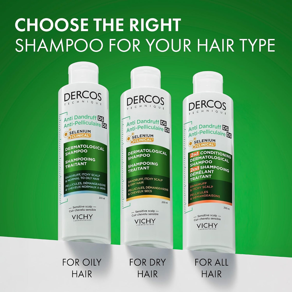 Vichy Dercos Anti-Dandruff 2in1 Dermatological Conditioning Shampoo