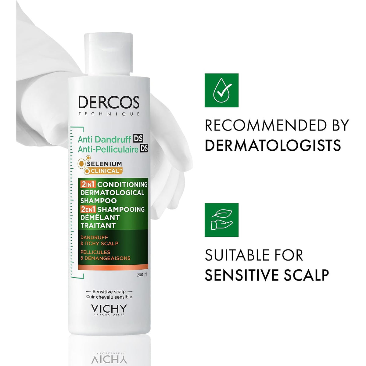 Vichy Dercos Anti-Dandruff 2in1 Dermatological Conditioning Shampoo