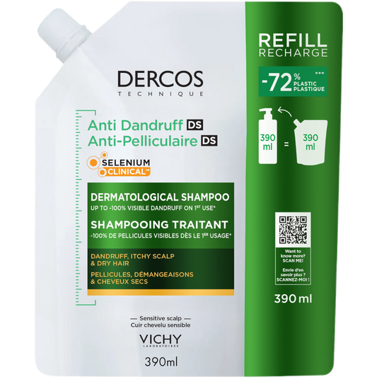 Vichy Dercos Anti-Dandruff Shampoo for Dry Hair Refill