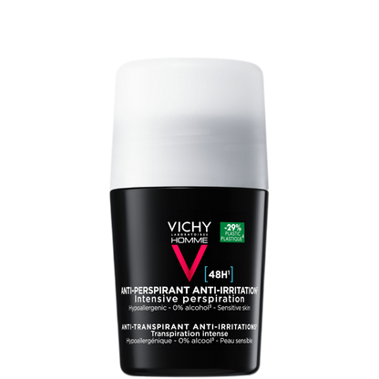 Vichy Homme 48hr Anti Perspirant Sensitive Skin Deodorant Roll-on