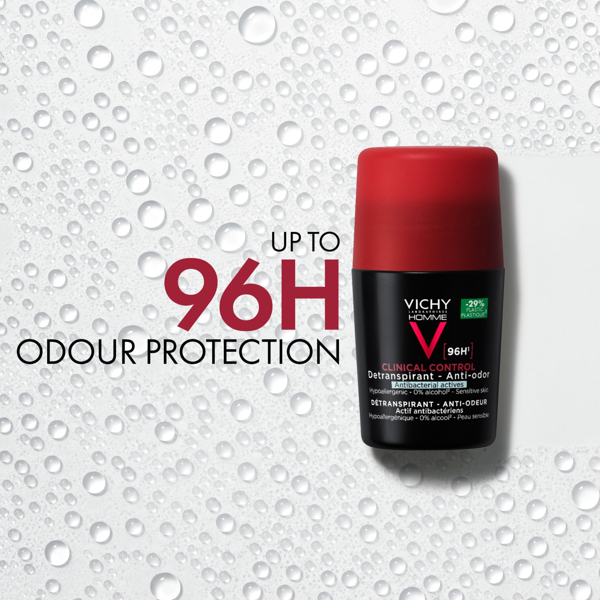 Vichy Homme 96hr Clinical Control Detranspirant Deodorant