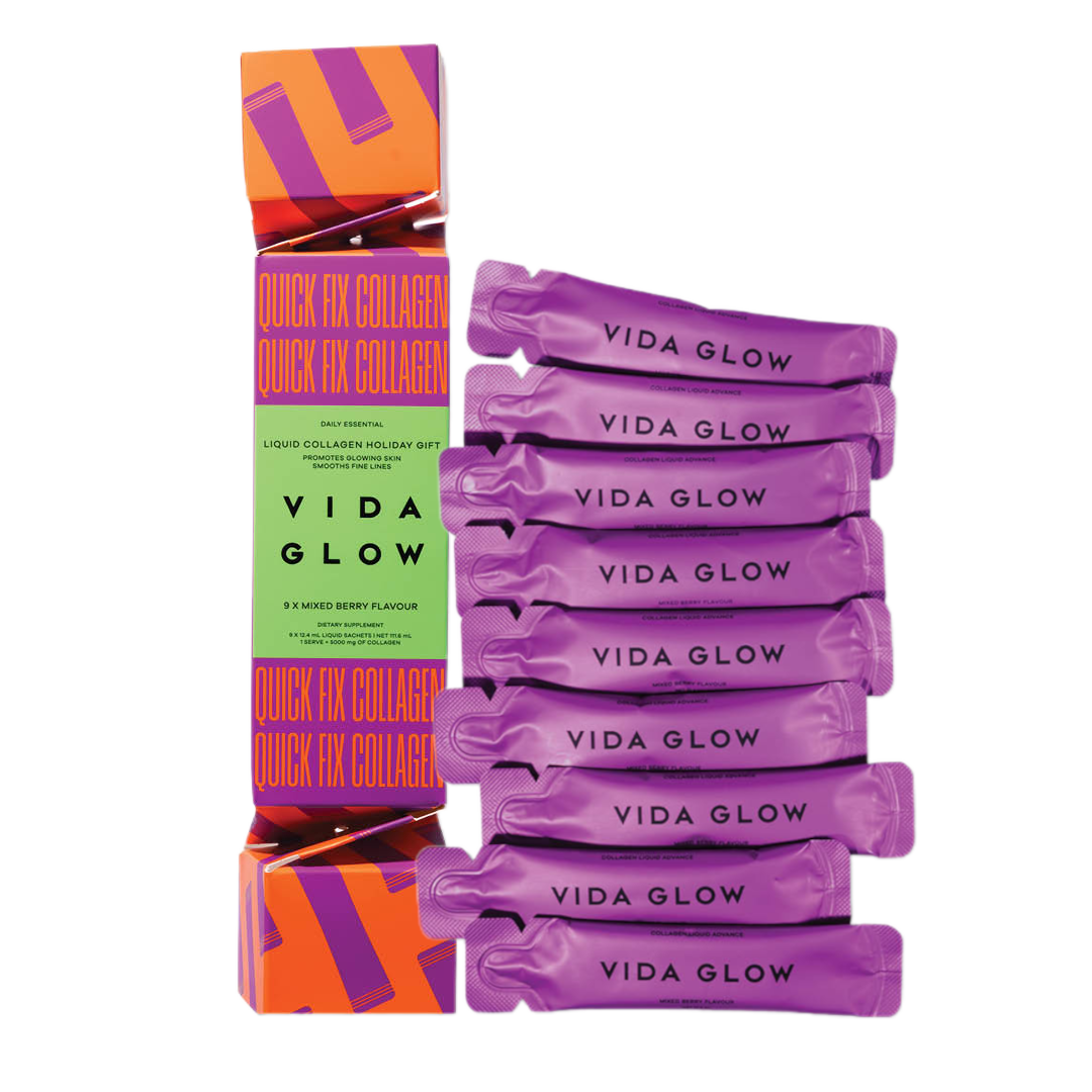 Vida Glow Collagen Liquid Advance Cracker - 9 x 12.4ml / Mixed Berry