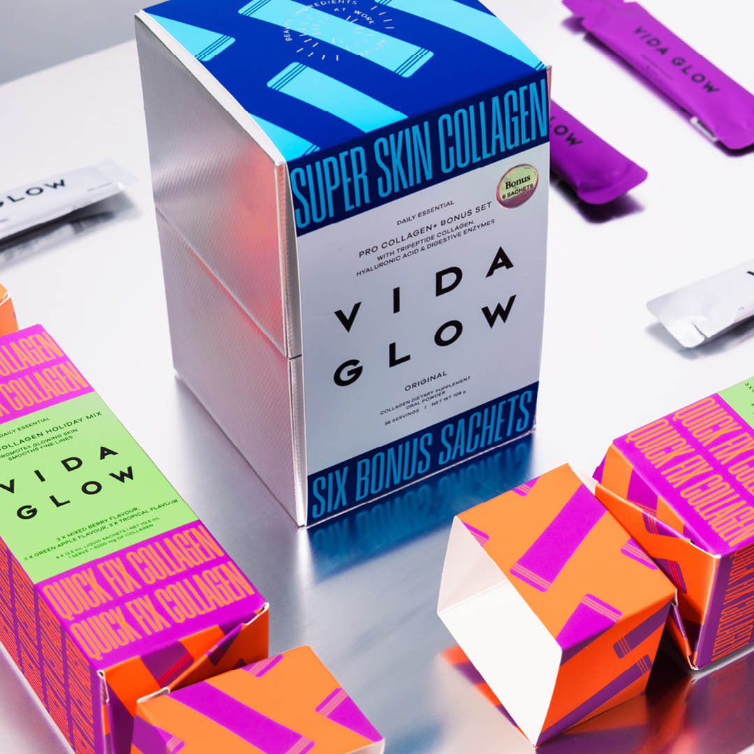 Vida Glow Pro Collagen+ Sachets - Original Flavour Bonus Set