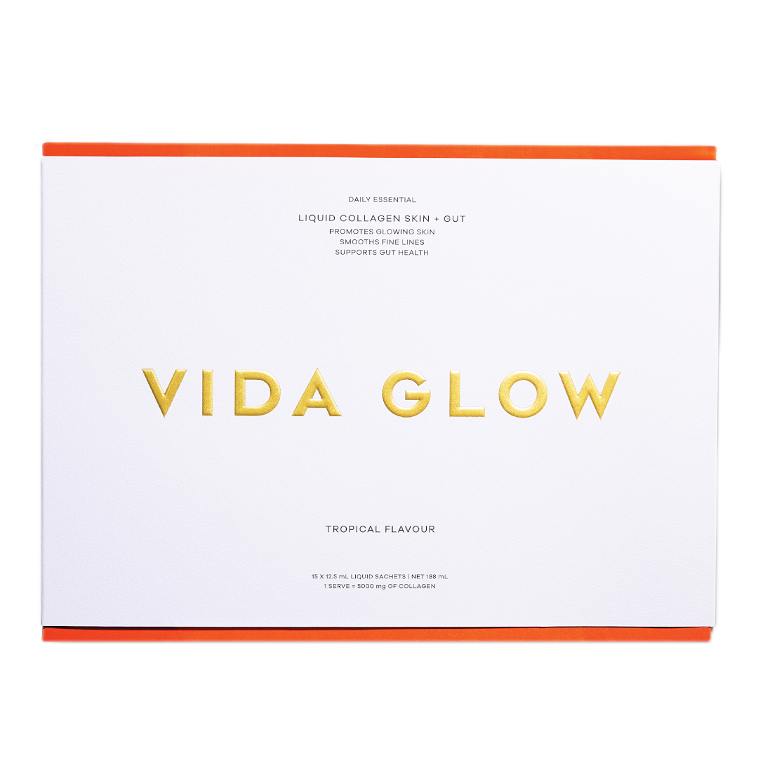 Vida Glow Liquid Collagen Skin + Gut - Tropical Flavour - 15 x 12.5ml / Tropical