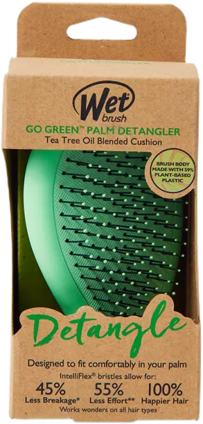 Wet Brush Go Green Tea Tree Oil Infused Palm Detangler Brush