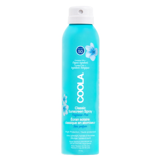 Coola Classic Sunscreen Spray Fragrance-Free SPF50