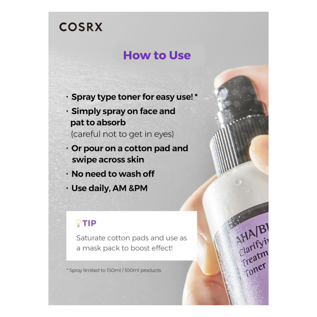 COSRX AHA/BHA Clarifying Treatment Toner