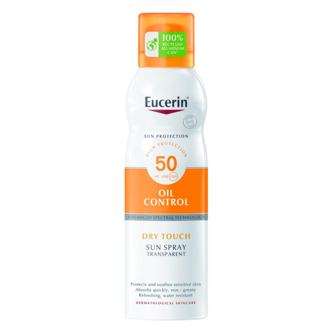 Body Oil Control Dry Touch Sun Spray Transparent SPF50