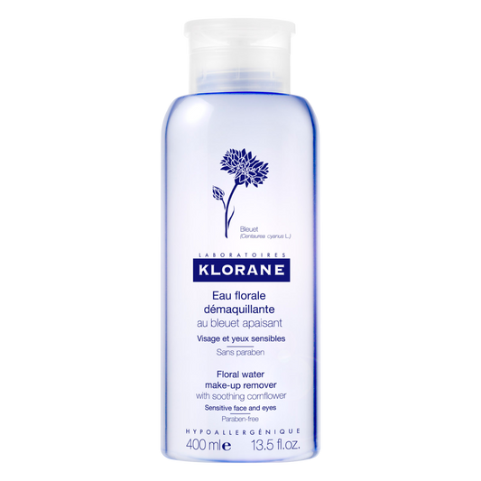 Klorane Micellar Water 3-in-1 Make-Up Remover with Cornflower