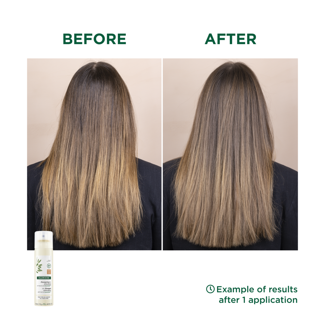 Klorane Dry Shampoo Ultra Gentle with Oat and CeramideLike for Dark Hair