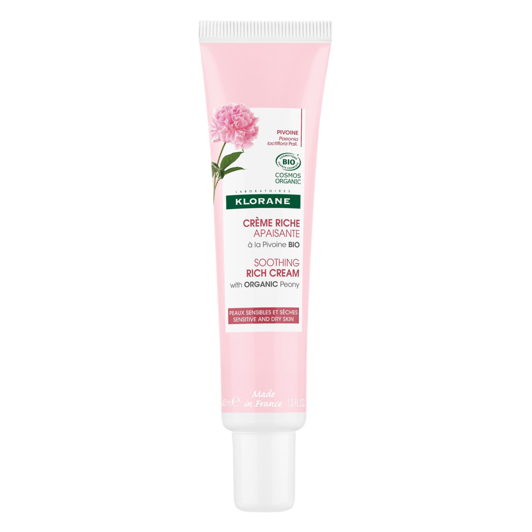 Klorane Organic Peony Soothing Rich Cream - 40ml