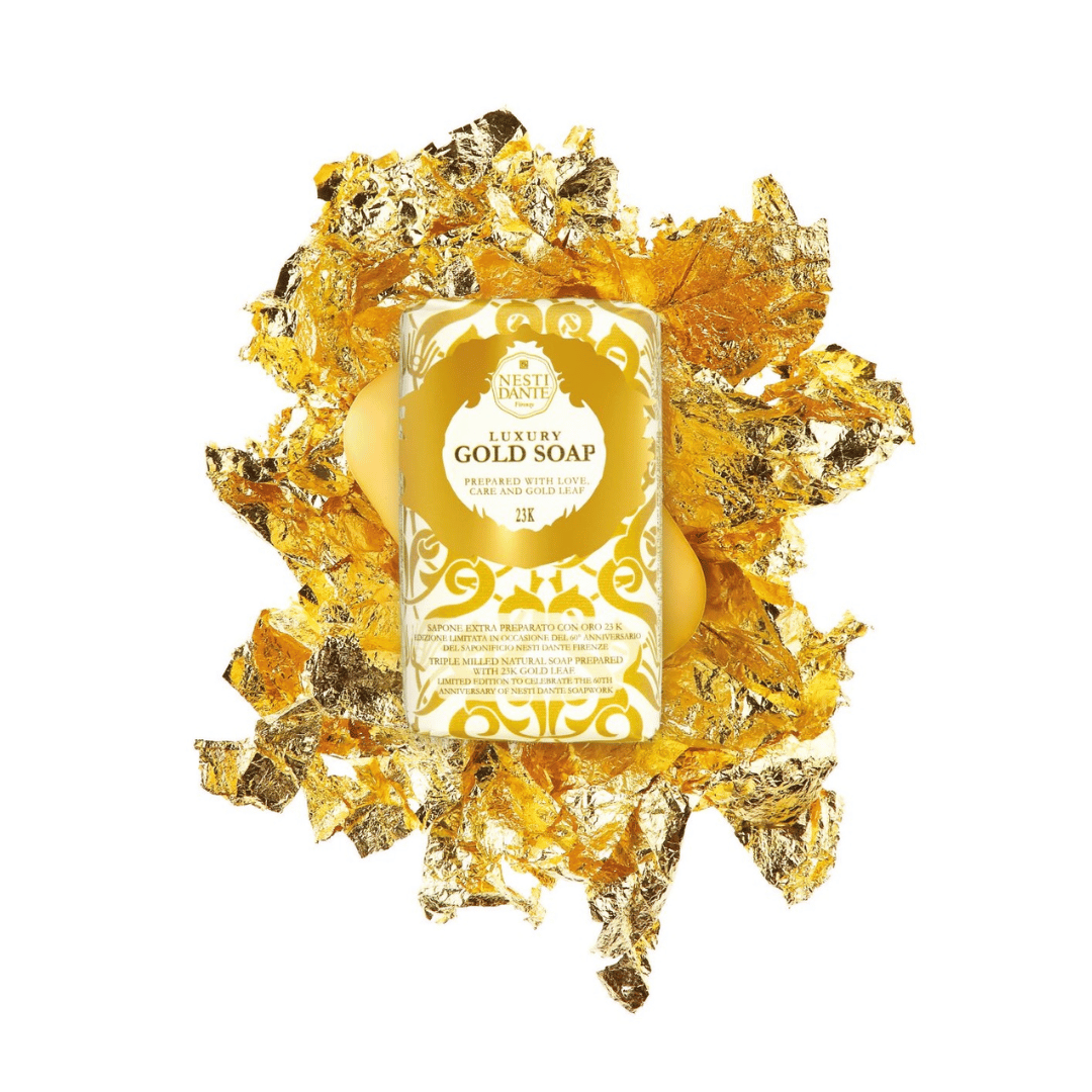 Nesti Dante Luxury Gold, Hemp and Black Soap 3 x 250g Gift Set