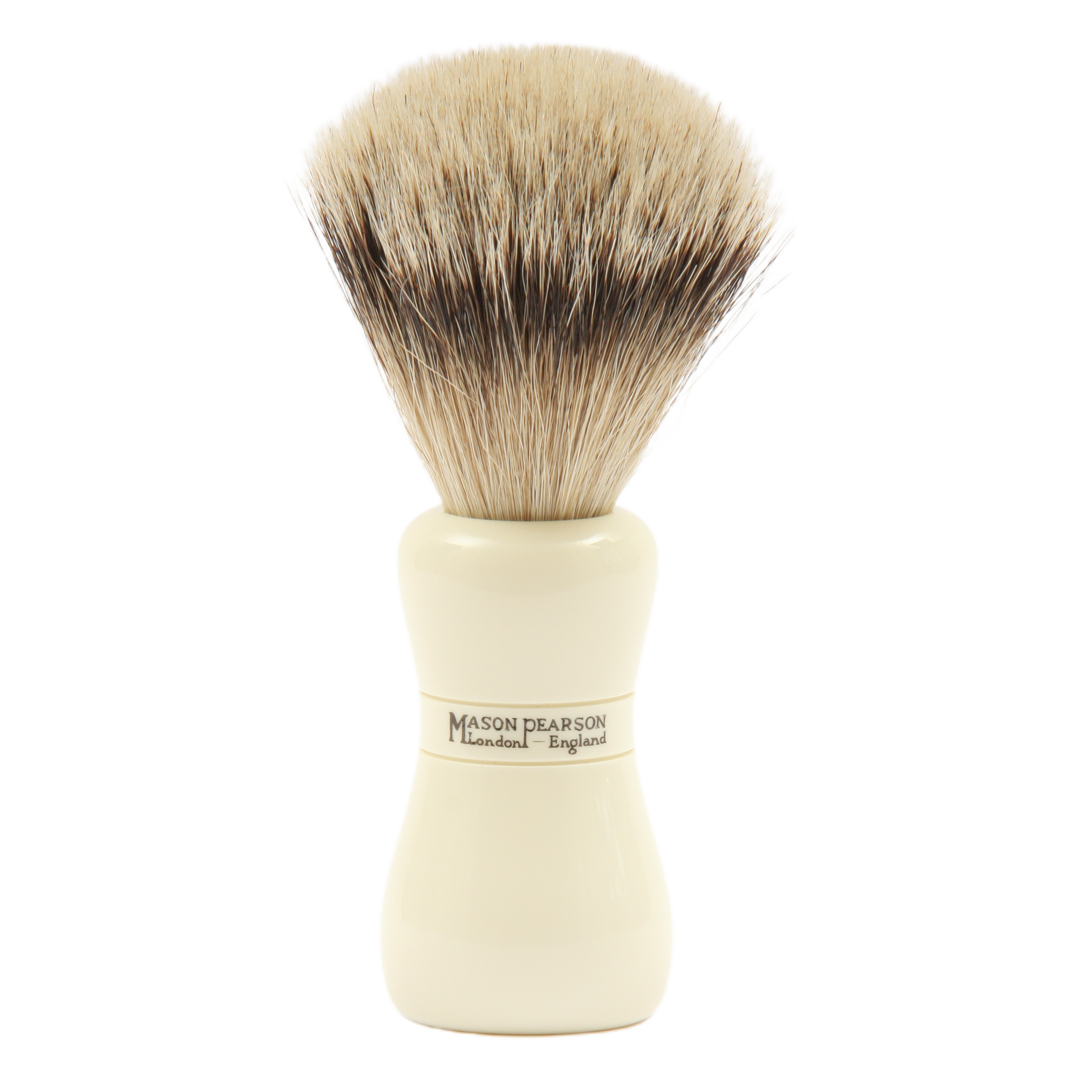 Mason Pearson Brushes Super Badger Shaving Brush SS - Ivory
