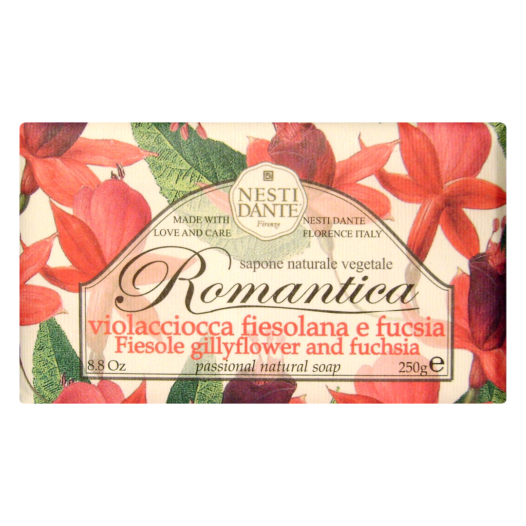 Nesti Dante Romantica Fiesole Gillyflower and Fuchsia Soap - 250g