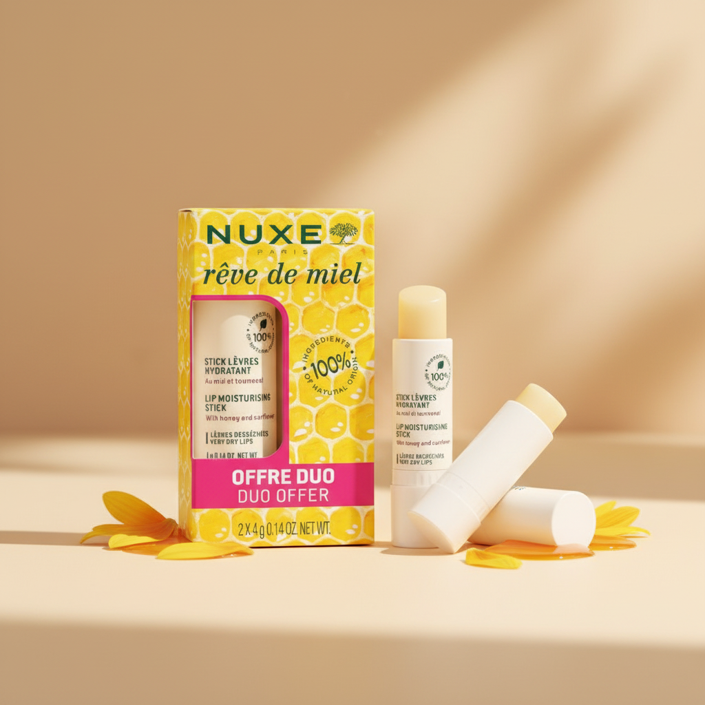 Nuxe Reve de Miel Lip Moisturising Stick Duo