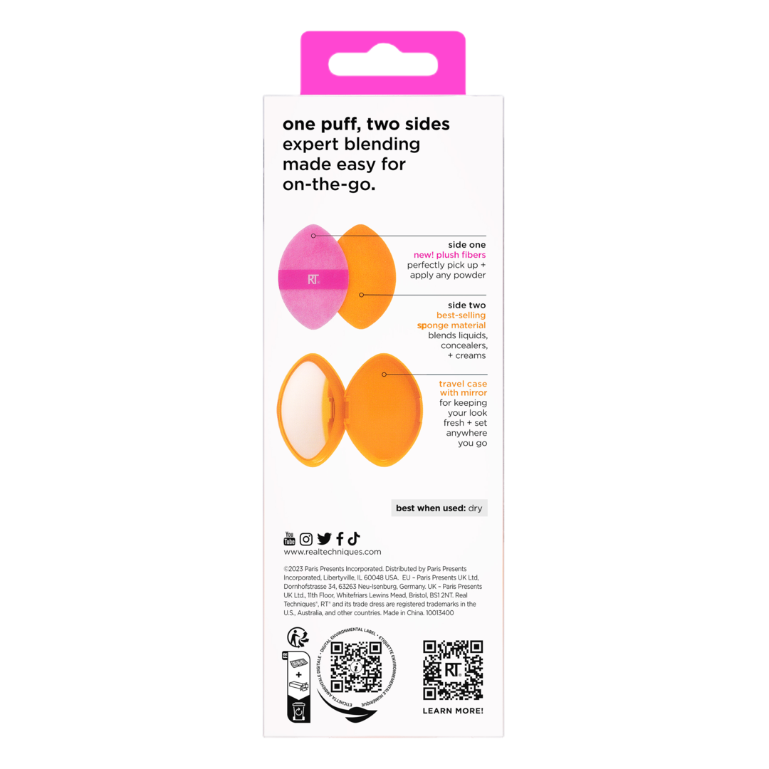 Real Techniques Miracle 2-In-1 Powder Puff + Travel Case