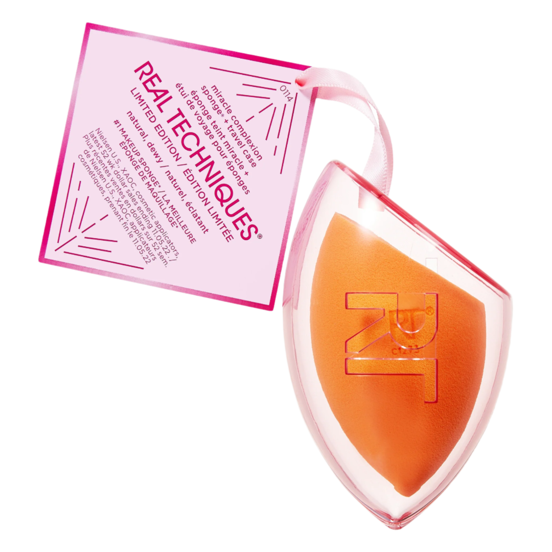 Real Techniques Miracle Complexion Sponge & Travel Case Ornament - Gift Set