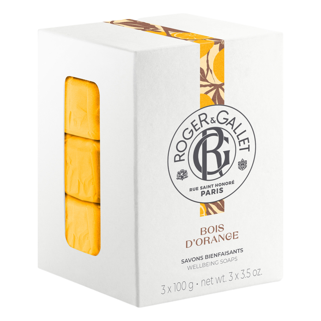 Roger & Gallet Bois d'Orange Wellbeing Soaps - 3 x 100g