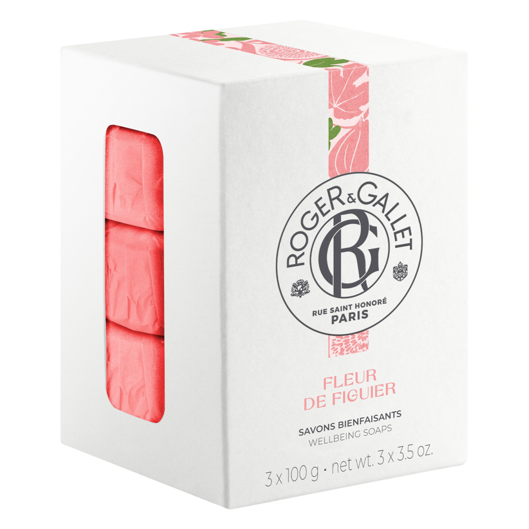 Roger & Gallet Fleur de Figuier Wellbeing Soaps - 3 x 100g