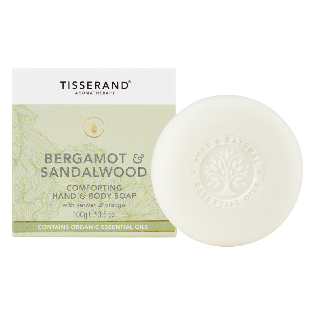 Tisserand Bergamot & Sandalwood Comforting Hand & Body Soap - 100g