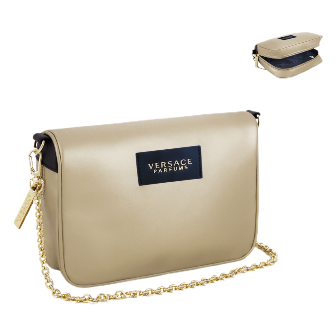 FREE GIFT - Versace Women's Shiny Gold Pouch - Gold Pouch