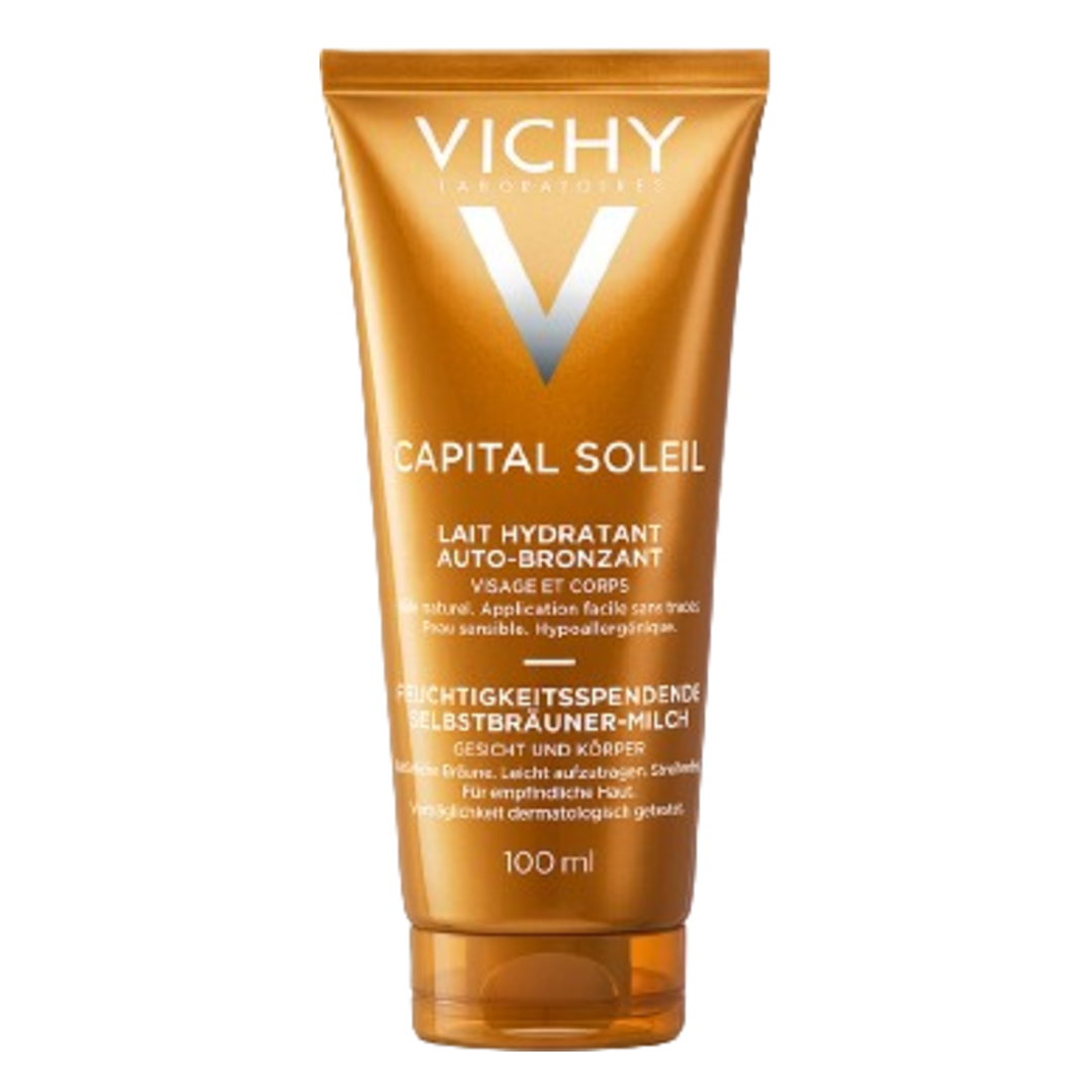Vichy Capital Soleil Self-Tanning Face and Body Hydrating Milk - 100ml