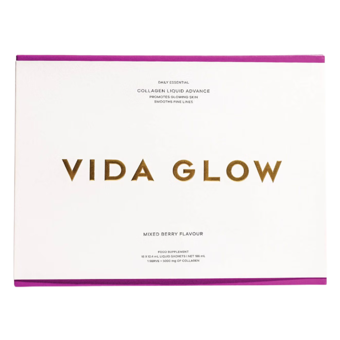 Vida Glow Collagen Liquid Advance - Mixed Berry Flavour - 15 x 12.4ml / Mixed Berry