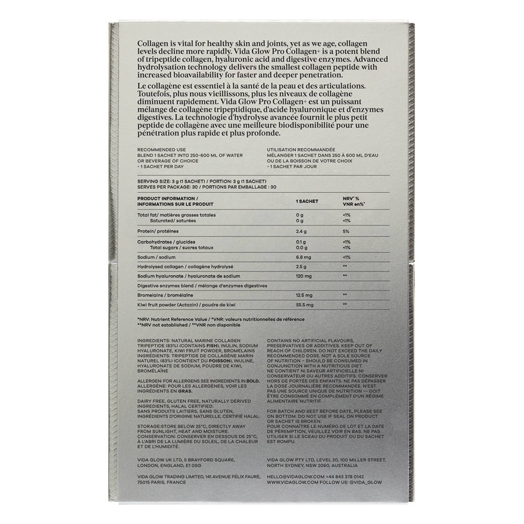 Vida Glow Pro Collagen+ Sachets - Original Flavour