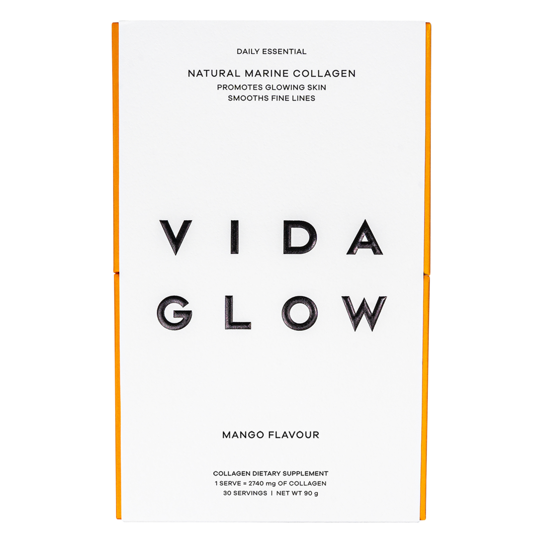 Vida Glow Natural Marine Collagen Sachets - Mango Flavour